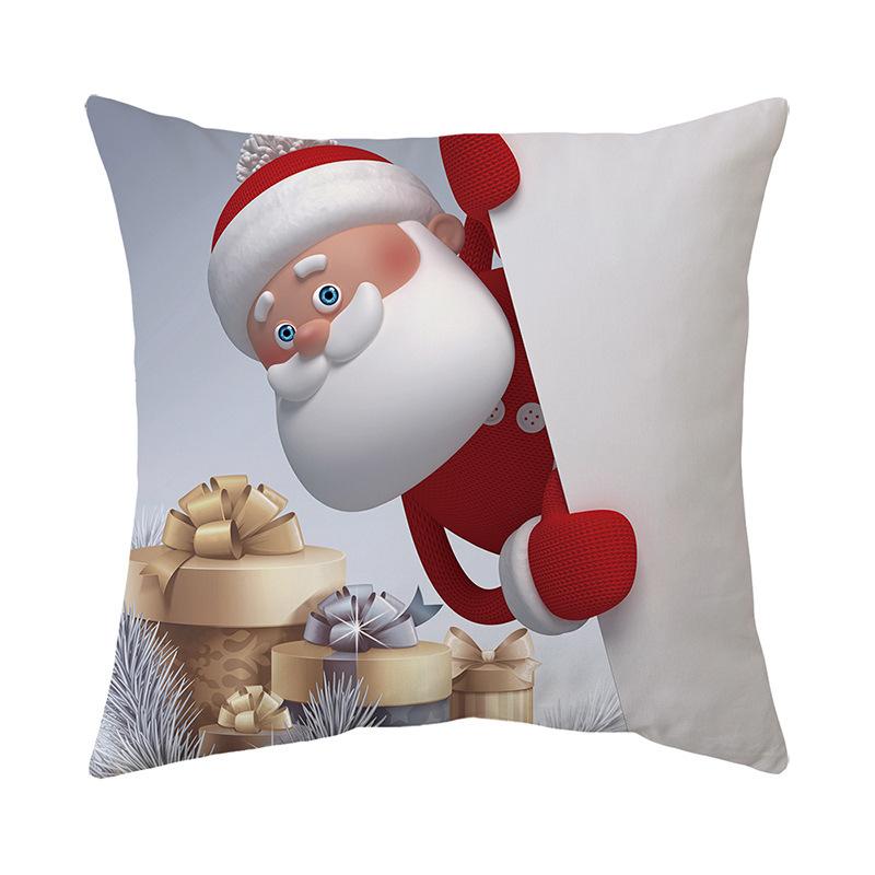 Christmas Atmosphere Home Pillow Cushion Cover Holiday Gift Nap Sofa Car Gift Pillow