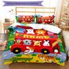 3pcs Custom Name Animals Bedding Set Duvet Cover Closure Includes 1 Duvet Cover & 2 Pillowcases, Soft and Comfortable for All Seasons.
