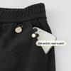 Women's Autumn/Winter High-Waist Wool Blend Straight Leg Casual Pants
