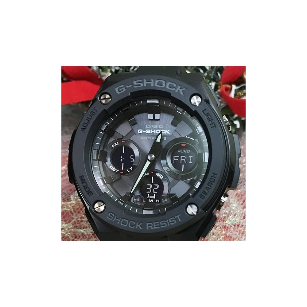 Casio G-Shock GST-W100G-1BJF & Baby-G BGA-2500-7AJF Analog-Digital Solar Watch Set with Original Pair Case