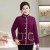 Stylish Winter Cotton Jacket with Velvet Lining for Middle-Aged and Elderly Women – Warm, Casual, and Thickened Coat.