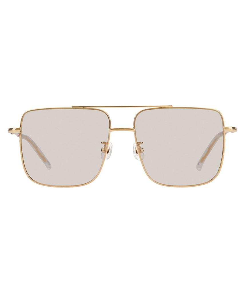 CUT TREND SUNGLASSES Sunglasses Metal Colored UV for for Unisex [Zoff] SUNCUTGlasses/UV100% Wellington-style (Gold - ZY262G01_56E1) Frame, Lenses,