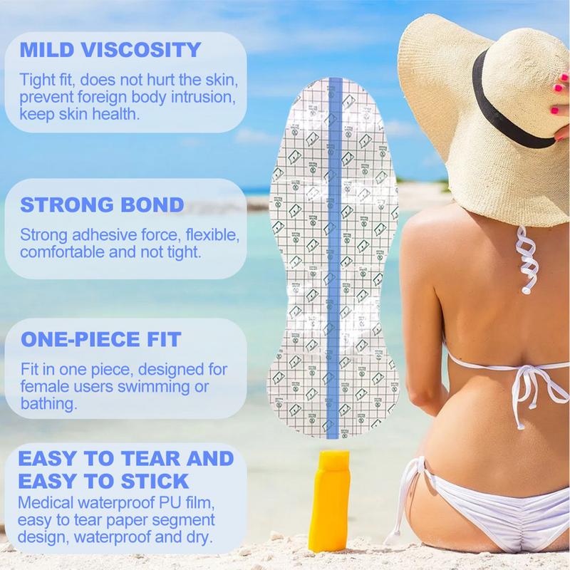 Protective Hygienic Liners Adhesive For Swimwear PU Clear Waterproof Panti Liner For Swimwear Private Swimming Sticker