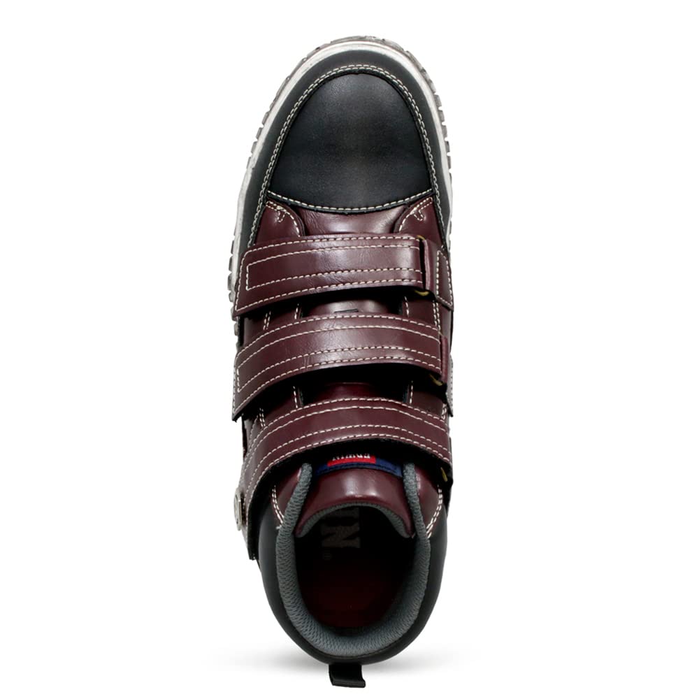 Safety Shoes High Cut Steel Toecap Magic [Edwin] ESM-103 (AZUKI 26.5)
