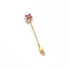 Christmas Cartoon Snowman Spoon & Fork Set - Cute Dessert Cutlery Gift