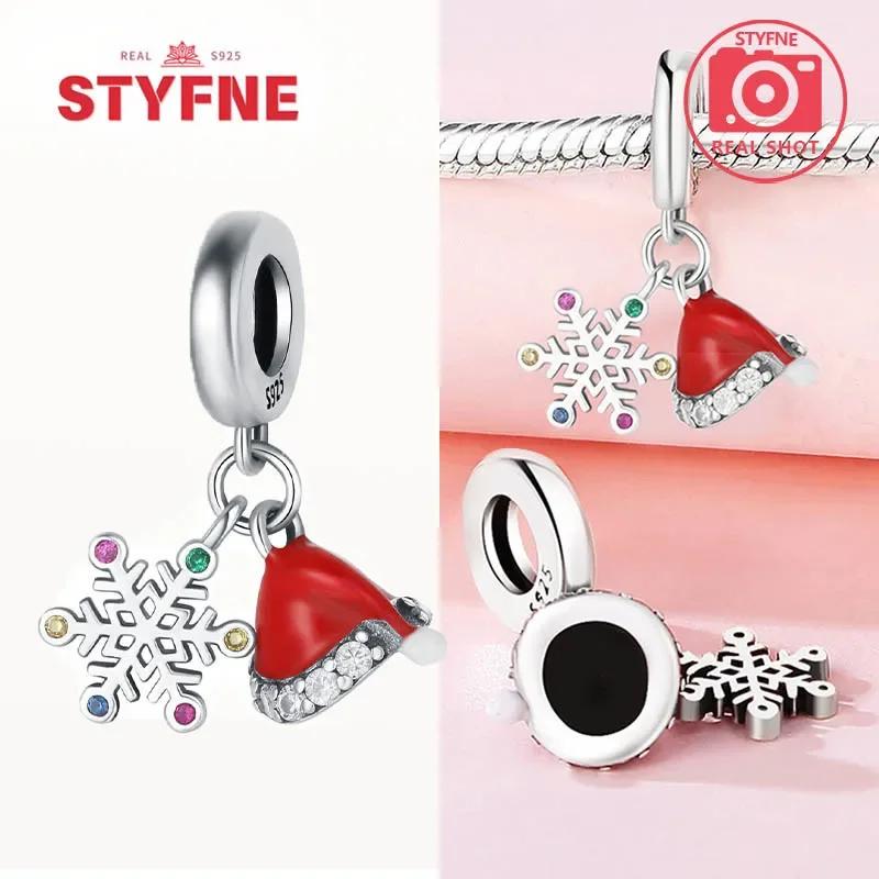 Copperchristmas Gifts Charms Snow Housebeads Christmas Collection Fit Original Bracelet Diy Jewelry Gifts For Women