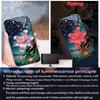 Sunflowers Printed LED Phone Case for Xiaomi Redmi Note 14 13 12 11 Pro Plus 5G 12S 11S 10S 10 12C 13C 14C 12 13 4G Flash Cover