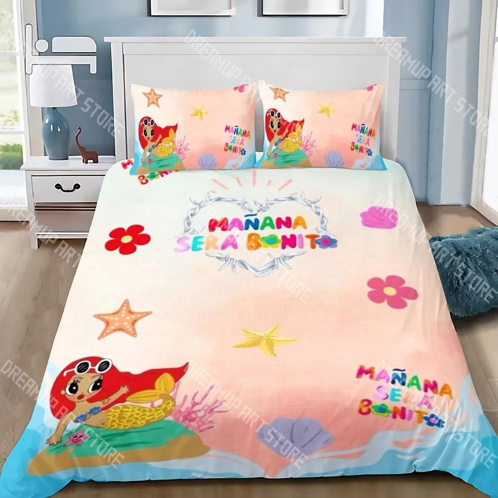 Fashion Karol G Manana Sera Bonito Bedding Set Single Twin Full Queen King Size Bed Set Kids Bedroom Duvetcover Set
