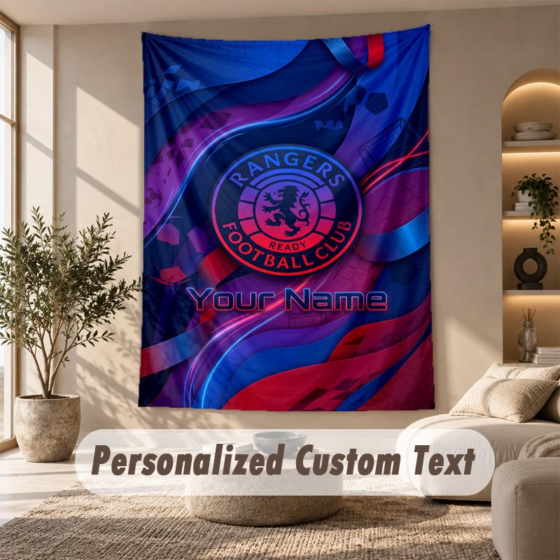 Tapestry Custom Name Text, Wall Hanging Tapestry Home Room DecorRangers FC