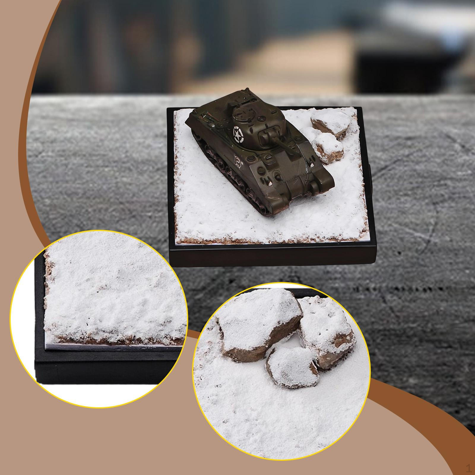 

1/64 Snow Diorama Display Stand Ornament Photo Prop, Micro Landscape Decor, Background Scenery