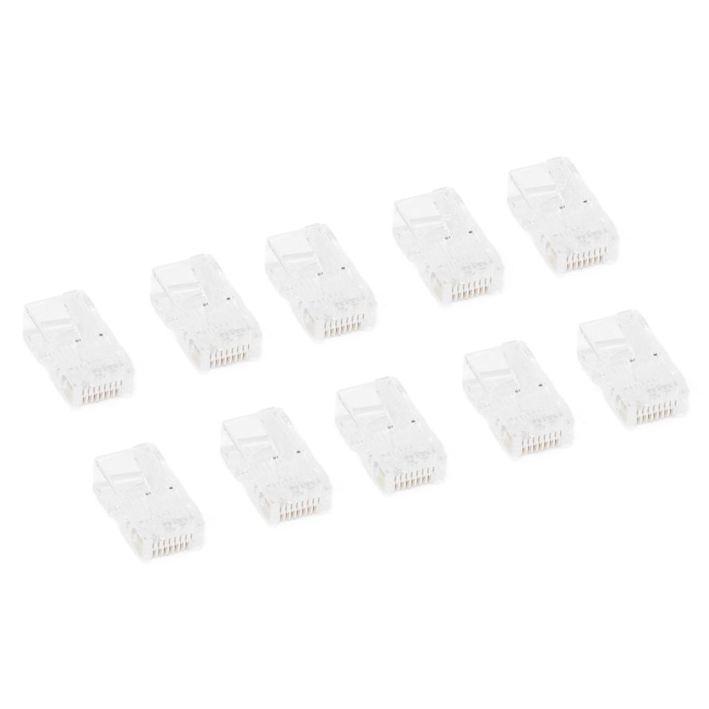 100Pcs TF1013D CAT5 RJ45 Connector 8P8C Ethernet Cable Coupler Crystal Head for Network