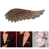 Vintage Angel Wing Brooch With Sparkling Crystals Elegant Feather Lapel Pin Accessories For Party Office Accessories