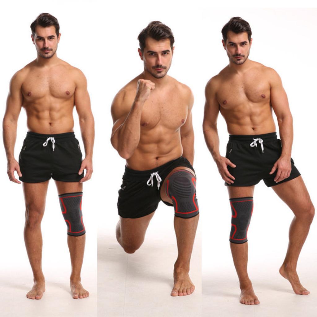 2 Pack Nylon Sports Knee Brace for Men Women Breathable Thin - for Running Cycling Fitness Outdoor