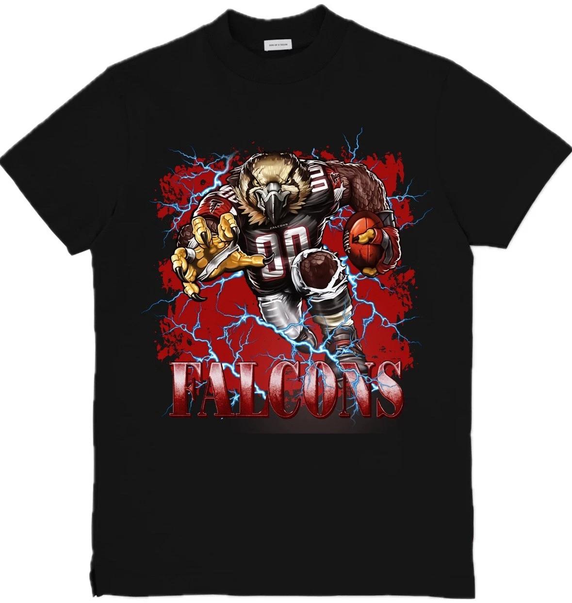 

Atlanta Falcons Mascot NFL Custom Graphic T-Shirt Size S-3XL 4XL