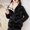2025 Bread Suit Women's Short Cotton Jacket Winter New Pearlescent Glossy Cotton Jacket Fashion Korean Version Loose Thickened Padded Jacket