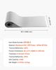 Reflective Insulation Roll, 2 Car Garage Door Thermal Insulation Kit, 6mm 5.49 m x 0.61 m, 4 Rolls Aluminum Foil EPE Foam Core Radiant Barrier, White