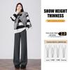 Women's Wool-Blend High-Waist Wide-Leg Casual Pants