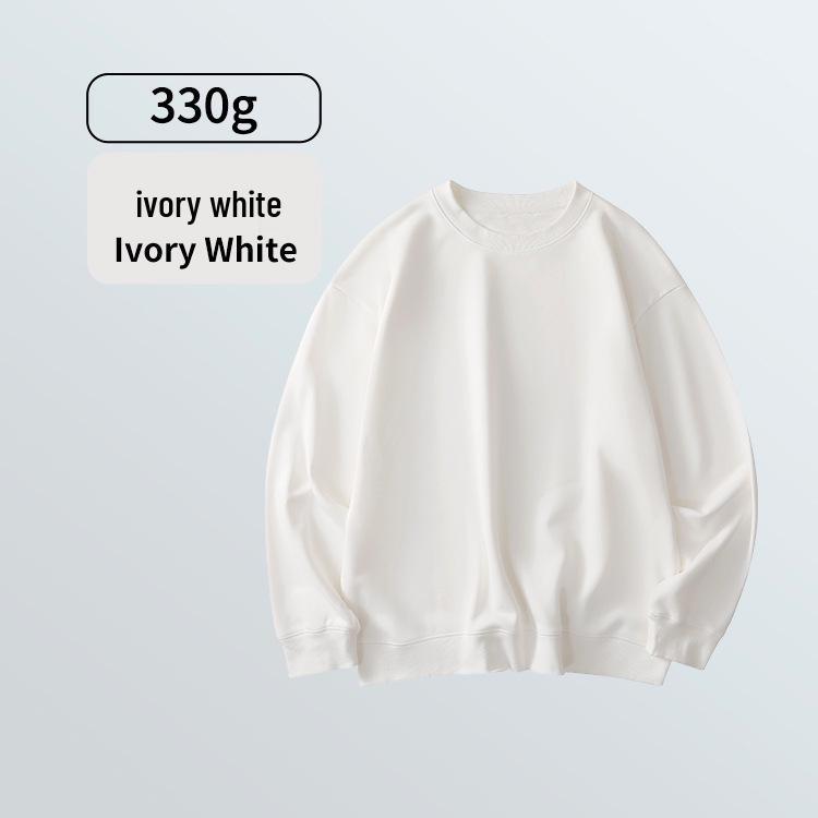 Men s Heavyweight 330g Antibacterial Round Neck Hoodie - Soft, Versatile, Casual Sportswear Medium