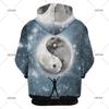 Yin-Yang Taichi Men's Hoodies Casual Clothing Vintage Tracksuit Sweatshirts Male Summer Tops Hooded Pullovers