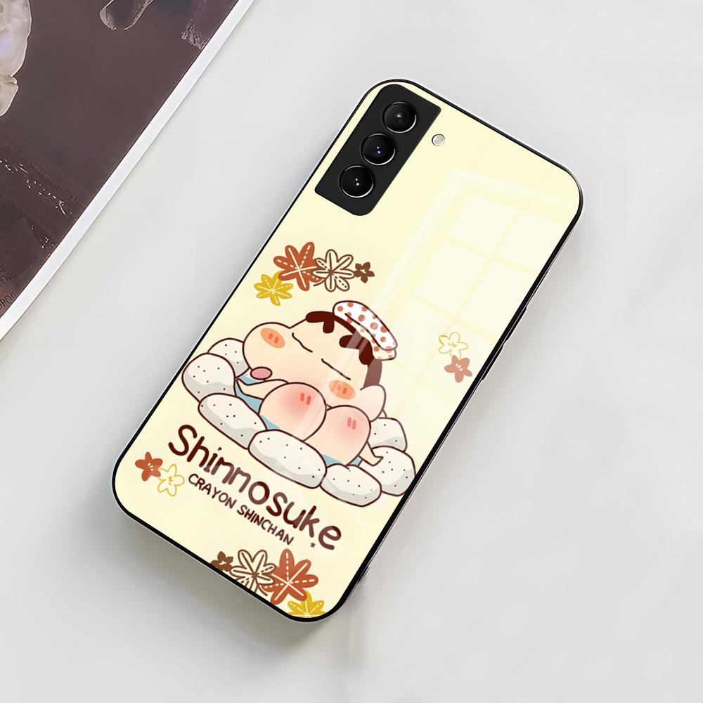C-Crayon S-ShinChan Phone Case For Samsung A56 A36 A26 A16 A15 A25 A35 A55 A14 A34 A24 A54 Glass Case