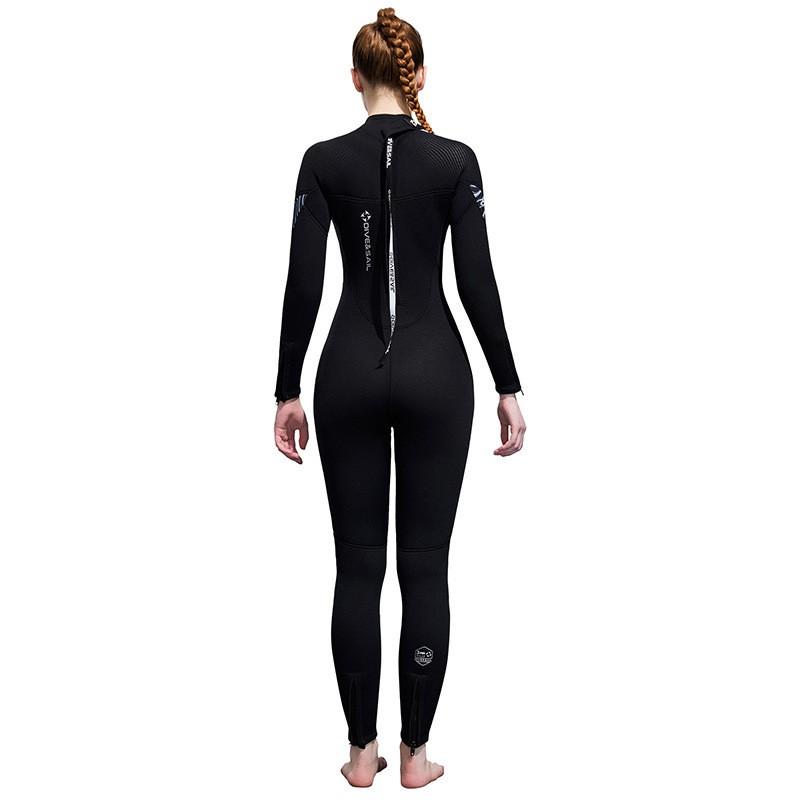 Womens 3mm Full Wetsuit Scuba Diving Snorkeling Surfing Jellyfish Protection Warm Thermal Neoprene Dive Suit