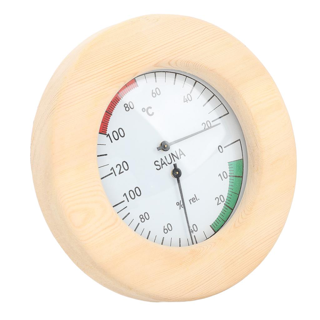 Sauna Hygrothermograph 2 In 1 Wall Mounted Real Time Monitoring Sauna Room Thermometer and