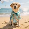 Pet Dress Soft Pet Summer T-Shirt Comfortable Cool Dog Hawaiian Style Clothes Fashion Breathable Dog Short Sleeve Beach Travel