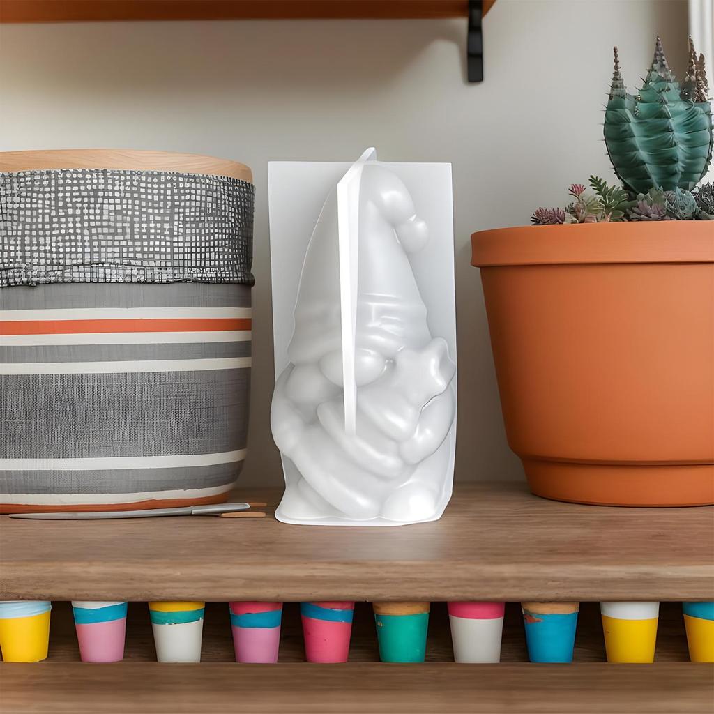 Christmas Resin Molds Gnome Tree Mold Silicone Aromatherapy Moulds for Candle Making Epoxy Resin Craft Gypsum Wax Clay Plaster