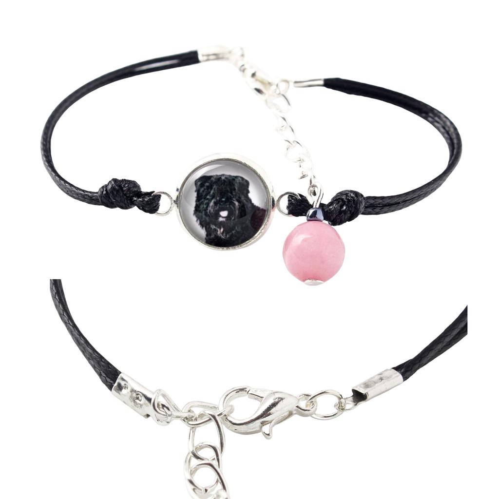 Bouvier des Flandres, Flanders Cattle Dog - bracelet in a box with your photo, feminine jewelry, perfect gift from Art-Dog brand