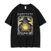Schattenmagier Lustiges T-Shirt Hodenverdrehung Meme Grafik T-Shirt Männer Frauen Retro Gothic Übergroßes Kurzarm-T-Shirt Tops