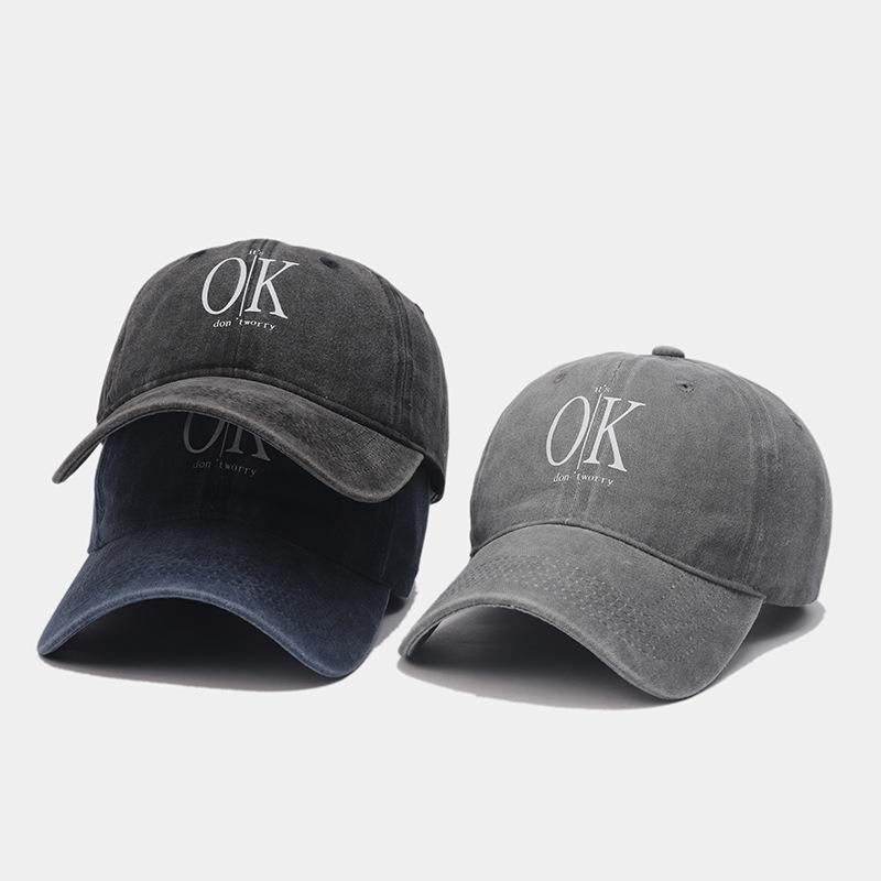 Spring New Letter Print Baseball Cap Men's Casual Versatile Cap Women's Trendy Personality Fashion Outdoor Sun Hat