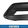ABSOPRO Car Front Fog Light Cover Grille and for Honda Accord Sport Touring ABS 2 Pieces (Left Right) EX, EX-L, (2018-2020), Plastic, Black,