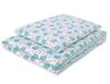 Double-sided 2-piece Cotton Children's Bedding - Mint Hedgehogs