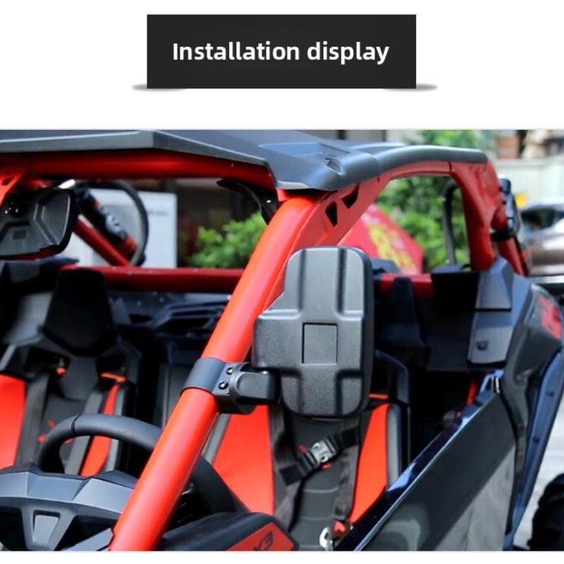 UTV 1.75" 2" MirrorsSide Rear View Mirrors w/ Free Rivets for Can Am Maverick X3 for Polaris RZR 800 900 1000 RZR PRO XP 2020