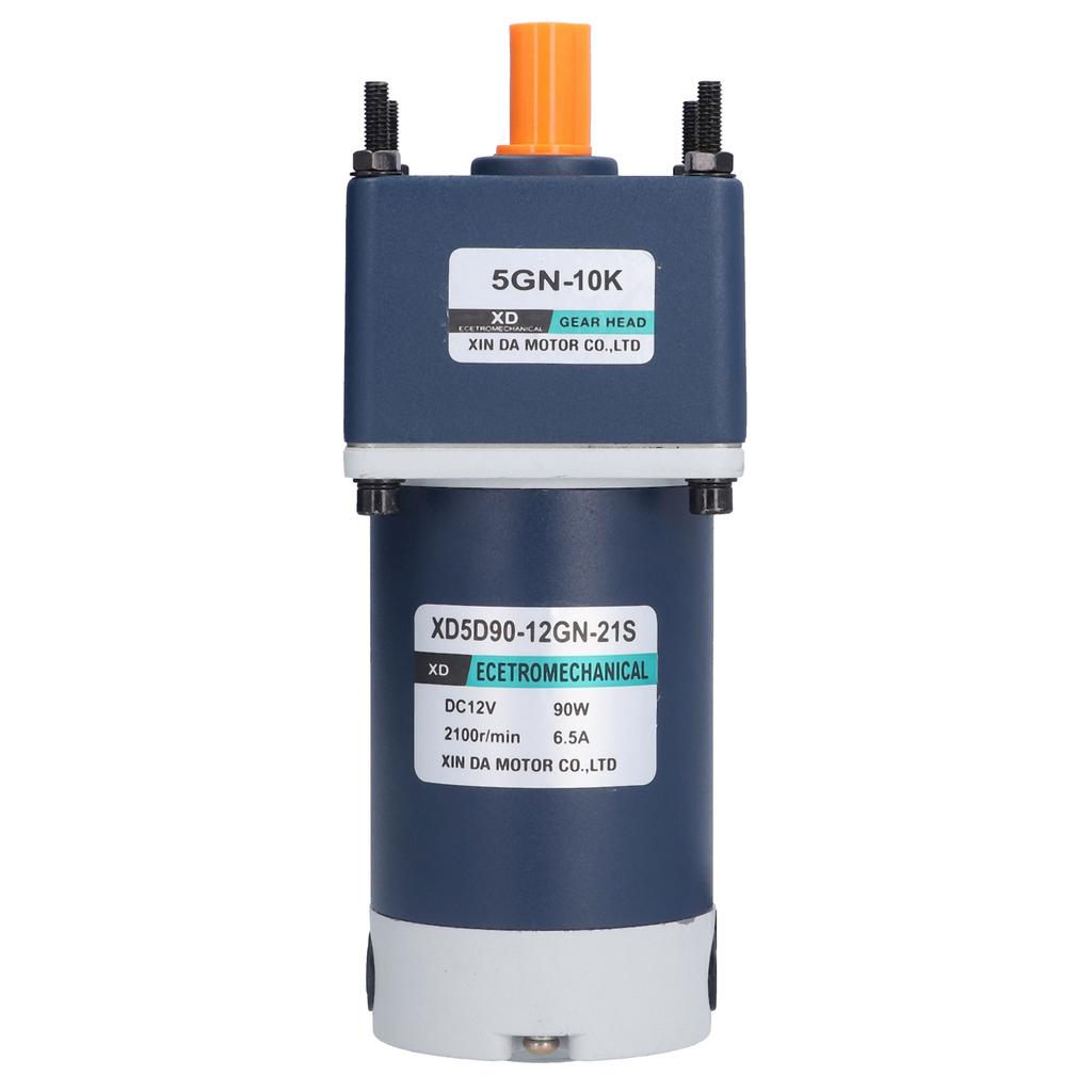 DC 12V Reduction Motor CW CCW Adjustable Micro Motors with Gear Box 10‑600RPM 90W AC110V 220V