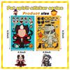 8Pcspack Cartoon Halloween Sticker Make A Face Puzzle Diy Pumpkin Ghost Assemble Jigsaw Educational Game Party Toy