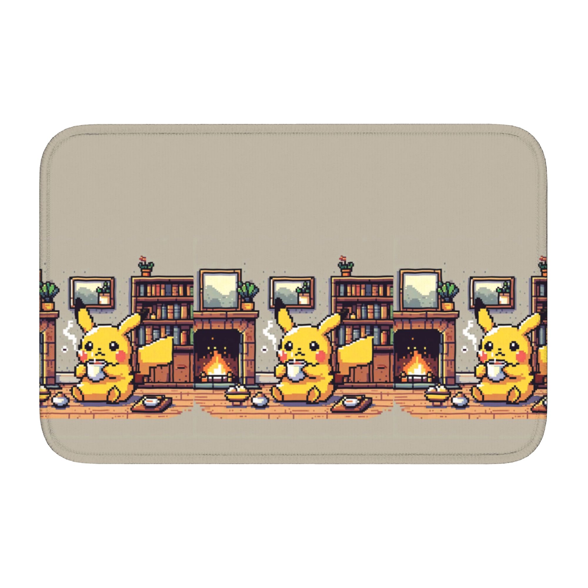 

Bikachus Front Door Mat Anti-Slip Indoor Welcome Waterproof Series Video Games Doormat Living Room Entrance Rug Carpet Footpad 60cm x 90cm