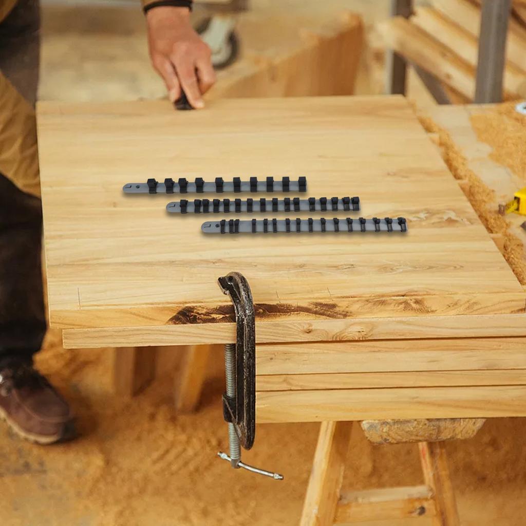 Robust und Stecknuss-Ablage Rack Halter Organizer 3er Set 14 38 12 Zoll