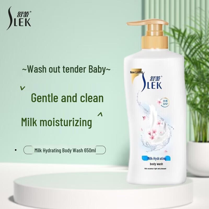 SLEK Lasting Fragrance Milk Moisturizing Shower Gel (2 x 650ml)
