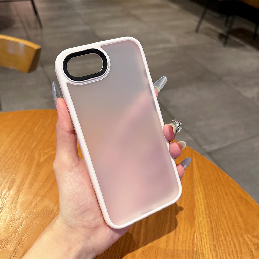Original Translucent Hybrid Shockproof Bumper Case For iPhone 16E 16 15 14 Plus 13 12 Pro Max SE4 Solid Color Matte Clear Cover