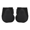 1 Paar Pferde-Stützstiefel Neopren PU-Schale Hinterbein-Stiefel für Hochgeschwindigkeitssportarten
