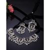 Shining Diva Fashion Latest Stylish Traditional Oxidised Silver Necklace Jewellery Set for Women