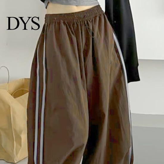 Weiche Bequeme Lässige Hosen Damen Cargohose Elastischer Bund Kordelzug Saum mit Taschen Seitenstreifen Weiter Beinschnitt Sport Streetwear