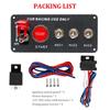 Ignition Combination LED Ignition Switch Panel Racing Car Engine Start Push Button  Racing Car