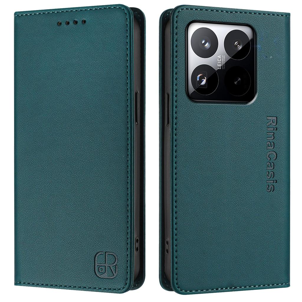 Etui skórzane RINACASIS RC01 do Xiaomi 15T z podstawką blokującą RFID