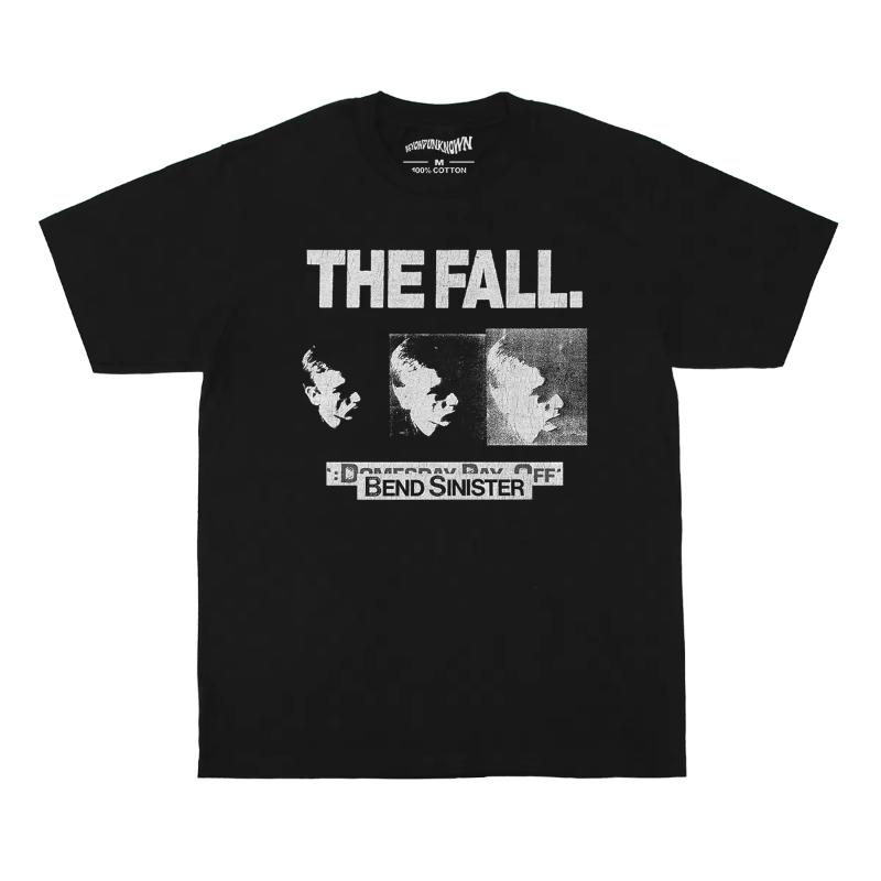 Retro Long Short Sleeved Casual Shirt Autumn Tshirt Curved Sinister Alternative Rock Post Punk Band
