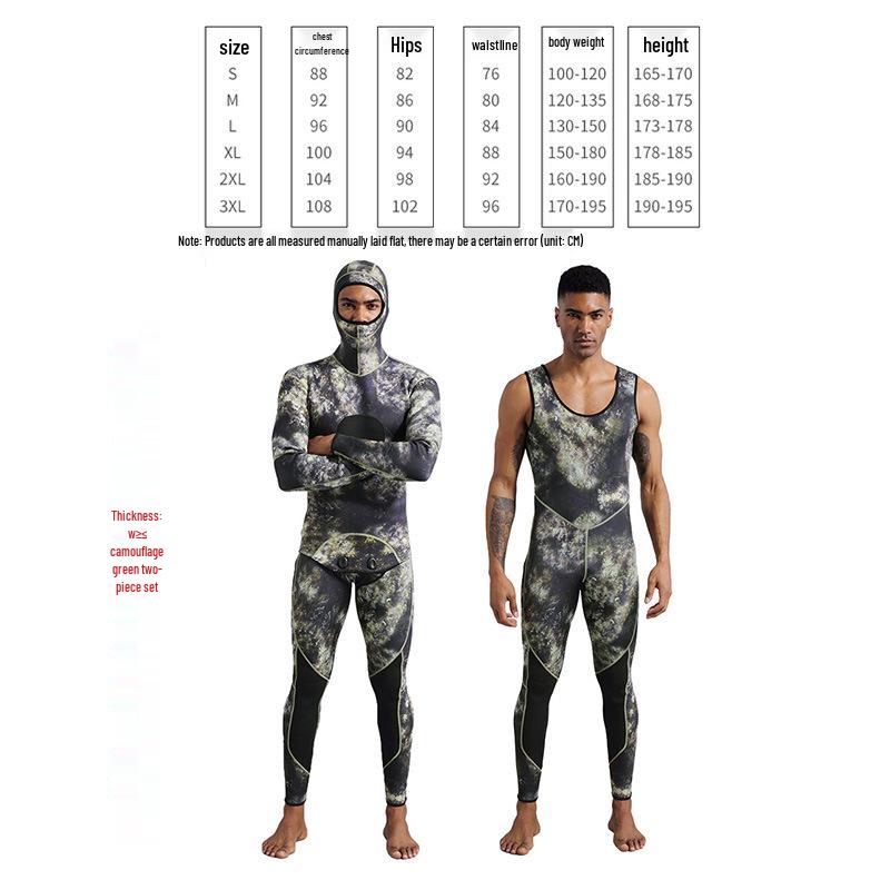 3MM Full-Length Dive Suit for Cold Water and Surfing