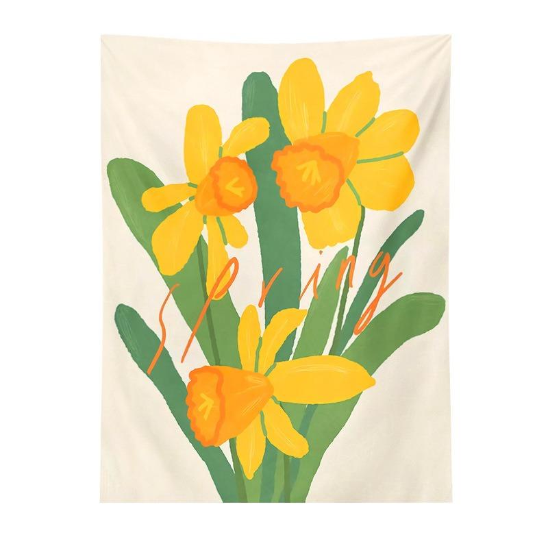 Abstract Style Character Background Hanging Cloth Home Wall Decoration Tapestry Office Living Room Tapestry