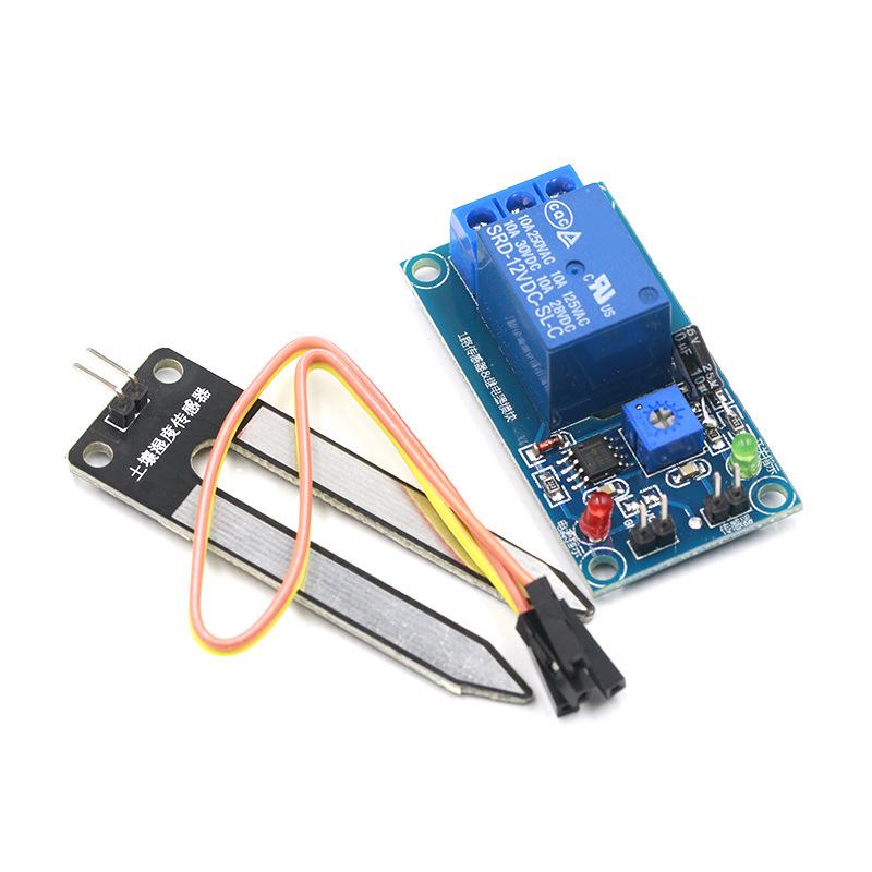 Automatic Watering Relay Module: 5V/12V Low Humidity Soil Moisture Sensor Switch