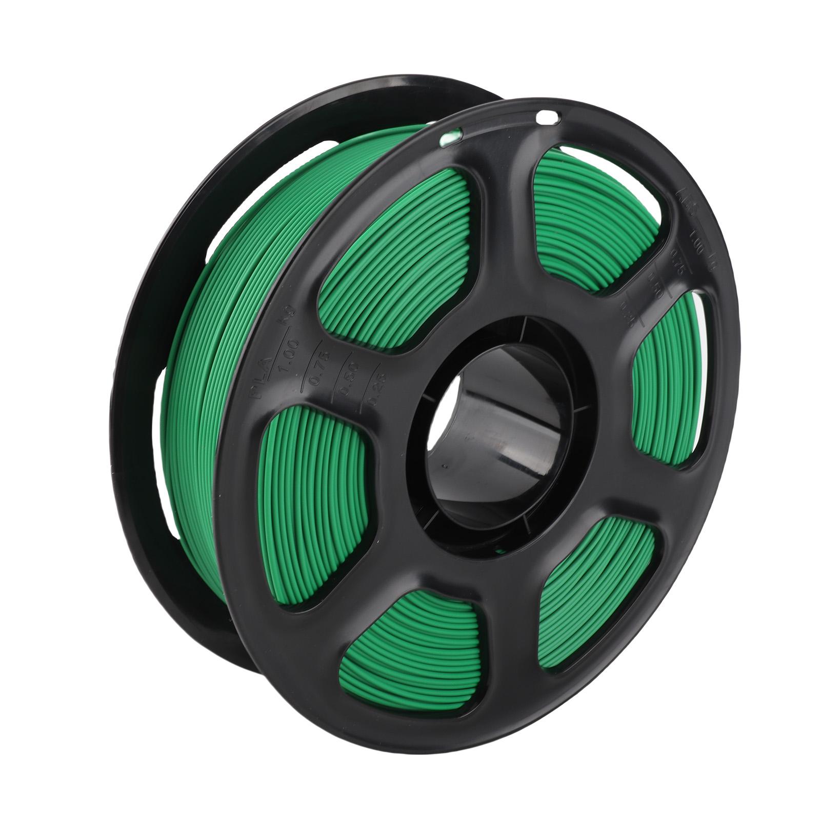 

3D Printer Filament Long PLA Transparent Green Printing Material Consumables 1.75mm 1KG